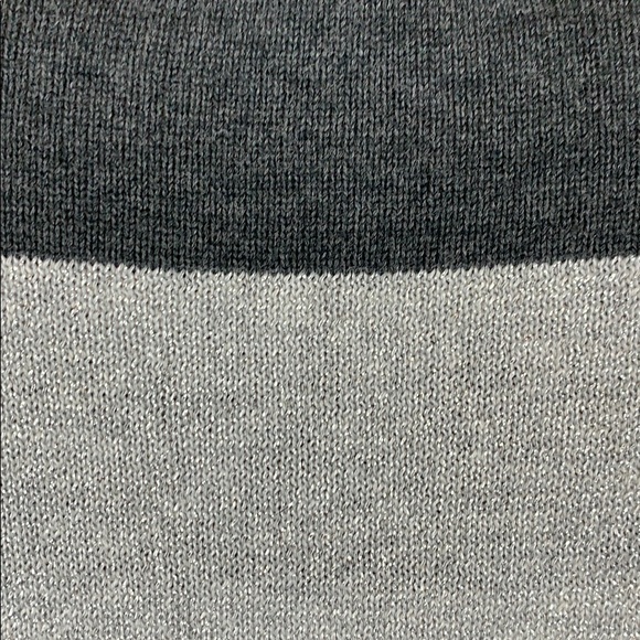 Gray/Silver Metallic Striped Sweater XL - Picture 6 of 8